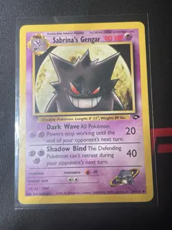 Pokemon TCG Sabrina's Gengar Gym Challenge 29/132 Non-Holo Rare - Image 1