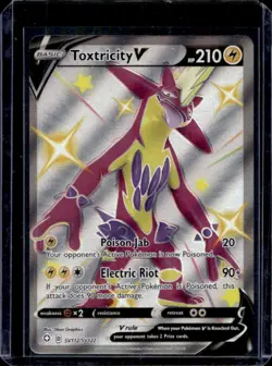 2021 Pokemon SWSH Shining Fates Toxtricity V Shiny Vault #SV112/SV122 - Image 1