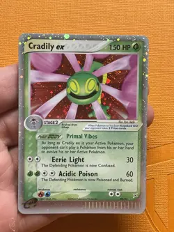 Pokemon EX Team Magma vs Team Aqua Cradily EX Ultra Rare Holo 90/95 LP - Image 1