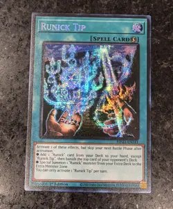Yu-Gi-Oh! TCG Runick Tip Mp23-en241 Near Mint Prismatic Secret Rare - Image 1