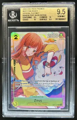 2024 One Piece BCG Fest Zeus Promo Playmat #OP11-106 BGS 9.5 - Image 1