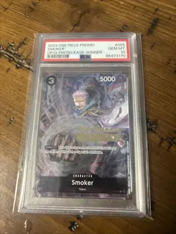 Smoker (Pre-Release) [Winner] P-025 One Piece Promotion Cards Foil - Image 1