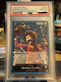 2023 One Piece 47 Monkey D. Luffy Sealed Battle Kit Vol. 1 PSA 10 POP 53 - Image 1