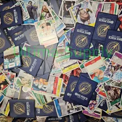(1000)Bandai ONE PIECE Trading Card Mixed Lot w/ 50 Holographics Holo Foil Bulk - Image 1