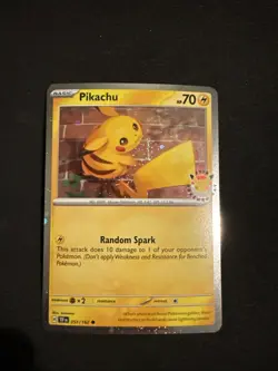 Pikachu (Pokemon Day 2026) 051/162 TCG Card Cosmos Holo 3 - Image 1