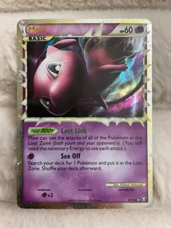 Pokemon Card Mew Prime TCG Card Triumphant Ultra Rare 97/102 HOLO LP - Image 1