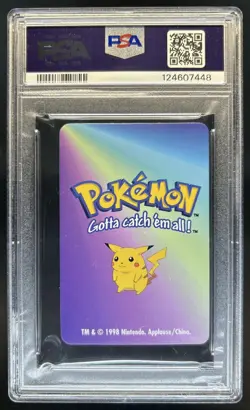 1998 Pokemon KFC Mini Card Game Pikachu #25 PSA 10 GEM MINT - Image 2