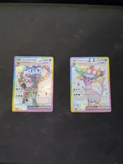 Umbreon ex SVP176 and Espeon ex SVP175 Scarlet & Violet Promo Cards - Image 1