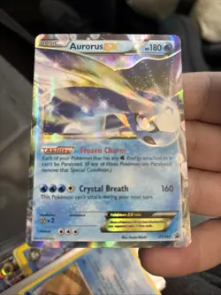 Pokemon TCG Aurorus EX Black Star Promos Holo Card XY102 LP 2016 S15 - Image 1