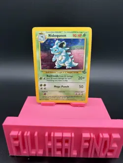 Pokemon Nidoqueen Holo Rare TCG Unlimited Jungle Card 7/64 - HP - Image 1