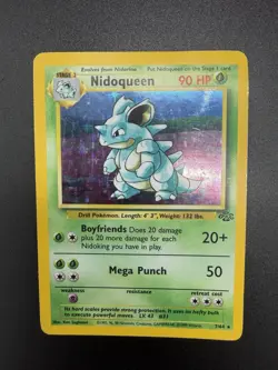 Pokemon Nidoqueen Holo Rare TCG Unlimited Jungle Card 7/64 - HP - Image 3