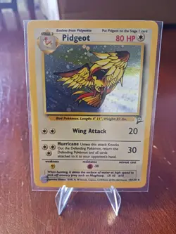 Pokemon Card Pidgeot Base Set 2 Holo Rare 14/130, NM or better, Never Played - Image 1
