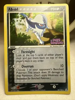 Pokemon TCG Absol 18/110 Holo Stamped EX Holon Phantoms Card 2006 Ungraded - Image 1