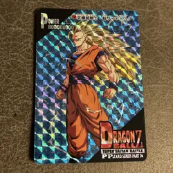 GOKU, SUPER SAIYAN 3 -PRISM - 1995 AMADA DRAGON BALL PP CARD VINTAGE - Image 1