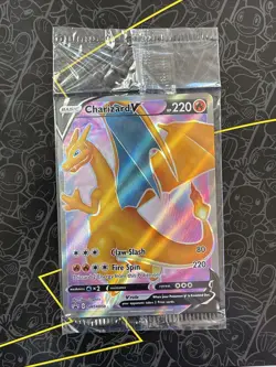 Pokemon Champions Path Charizard V SWSH050 Promo Full Art Card Sealed - Image 1