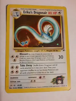 Pokemon card Erica's Dragonair 1999-2000 wizards Holo first edition 4/132 - Image 1