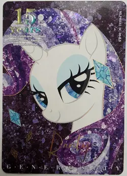 My Little Pony Trading Card 15 Years Rarity Generosity Kayou MLPME02SC004L5 Foil - Image 1