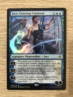 Jace Cunning Castaway Foil MTG Magic the Gathering Card NM Near Mint Ixalan XLN - Image 1