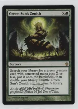 Green Sun's Zenith Magic: the Gathering Mirrodin Besieged #81 - Image 1