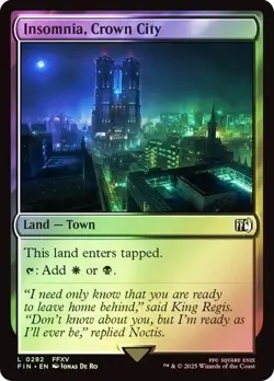 MTG FOIL Insomnia, Crown City FIN Final Fantasy Land 282 NM 1x - Image 1