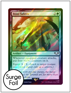 1x Bone Sabres, Surge Foil, Warhammer 40k, Magic MTG NM - Image 1