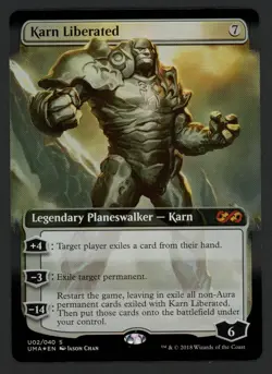 ***FOIL Karn Liberated Box Topper*** MTG Ultimate Masters Magic Kid Icarus - Image 1