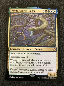 Magic The Gathering MTG - Koma, World-Eater - Foundations - Image 1