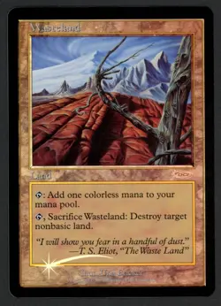 ***FOIL Wasteland DCI Promo*** MTG Promo Magic Kid Icarus - Image 1