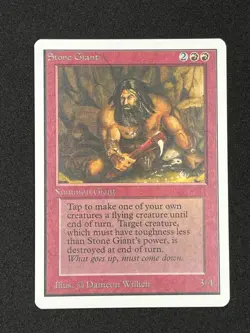 MTG STONE GIANT Unlimited Edition Regular MT+ Uncommon Magic The Gathering - Image 1