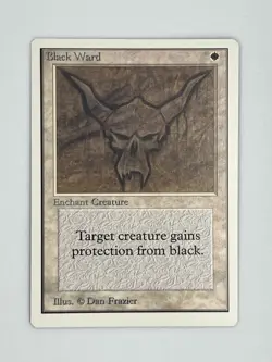 MTG BLACK WARD Unlimited Edition Regular NM/MT+ Magic The Gathering - Image 1