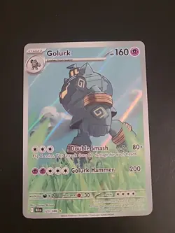 Golurk - 123/086 - Pokemon Black Bolt Illustration Rare NM - Image 1