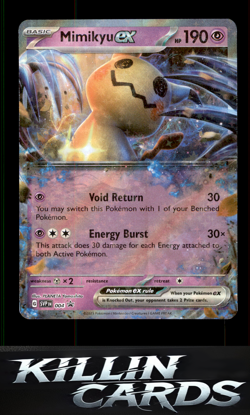 Mimikyu ex - 004 004 Pokemon Promo SV: Scarlet & Violet Promo Cards Card NM - Image 1