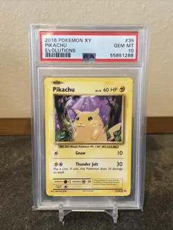 Pokemon - Pikachu 35/108 - 2016 XY Evolutions - PSA 10 GEM MINT - Image 1