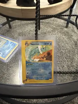2003 Pokemon Skyridge Vaporeon Rare 33/144 Stage 1 70HP Regular – TPC - Image 3