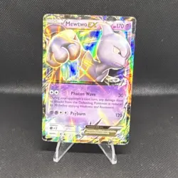 Pokemon TCG Mewtwo EX XY183 Holo Psychic 170 HP Card English Card Stock - Image 1