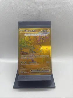 2025 Pokemon Prismatic Evolutions #179/131 Pikachu EX Gold Full Art Hyper Rare - Image 1