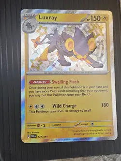 Luxray 137/091 Sv: Paldean Fates Shiny Rare Holo Pokemon TCG NM 137/091 - Image 1