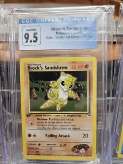 Pokemon Graded Lot 1st Edition Gym Heroes Team Rocket Dratini Sandshrew Poliwag - Image 2