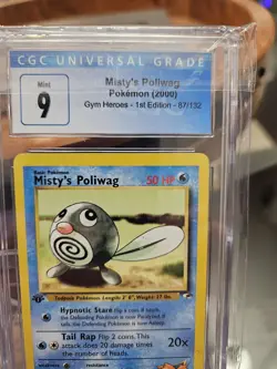 Pokemon Graded Lot 1st Edition Gym Heroes Team Rocket Dratini Sandshrew Poliwag - Image 3