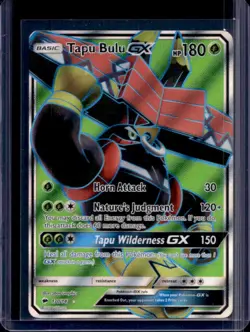 2017 Pokemon SM Burning Shadows Tapu Bulu GX #130/147 - Image 1