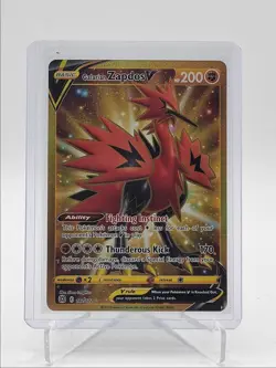 GALARIAN ZAPDOS V 2022 POKEMON SWSH BRILLIANT STARS SECRET RARE 182 Q5686 - Image 1