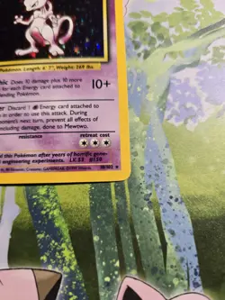 Mewtwo Holo Base Set 10/102 Ultra Rare Pokemon Card - Image 2