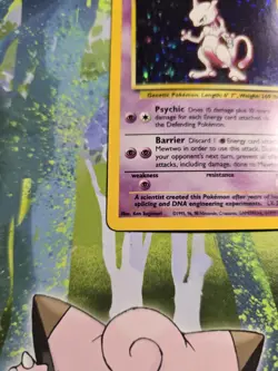 Mewtwo Holo Base Set 10/102 Ultra Rare Pokemon Card - Image 3