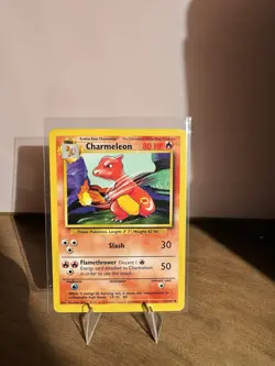 Pokemon Charmeleon 24/102 Base Set Uncommon Unlimited NM NP - Image 1