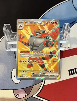 Incineroar EX 187/162 Pokemon TCG S&V Temporal Forces Ultra Rare NM - Image 1