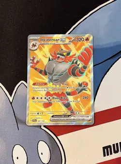 Incineroar EX 187/162 Pokemon TCG S&V Temporal Forces Ultra Rare NM - Image 2