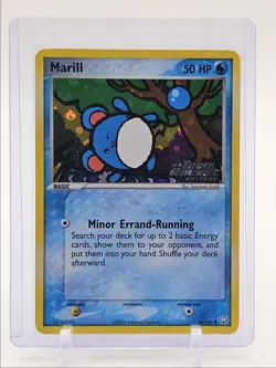 MARILL 2004 POKEMON EX TEAM ROCKET RETURNS HOLO STAMPED 68/109 Q1468 - Image 1