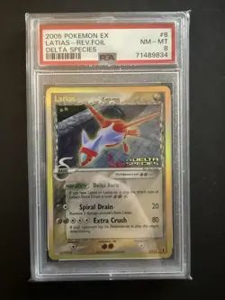 Pokemon EX Latias 2005 Rev.Foil Delta Species PSA 8 - Image 1