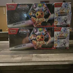 LOT OF 2 Pokemon Prismatic Evolutions Surprise Box & Booster Bundle Sams Club - Image 1