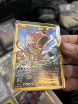 Pokemon TCG Gyarados EX (123/122) XY Breakpoint 2016 Secret Holo Creases HP S26 - Image 1
